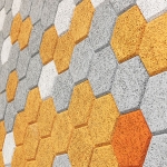 Form Us With Love: Hexagonal Wood Wool Cement Board Tiles